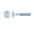 DIN 603 8.8 ~ ISO 8677, Tornillo carrocero con cabeza redonda y cuello cuadrado, acabado zincado y calidad 8.8
